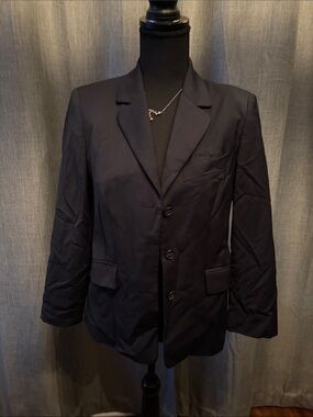 J. Crew Navy Wool Shell Blazer
